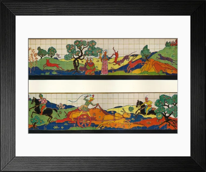 Framed Print : British Empire Exhibition Decoration for Restaurant Exterior, c1924. Artist: Oliver Percy Bernard Framed Print : British Empire Exhibition Decoration for Restaurant Exterior, c1924. Artist: Oliver Percy Bernard