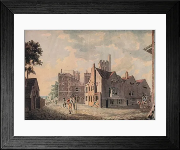 Framed Print : The Archbishops Palace, Lambeth, 1909. Artist: JMW Turner