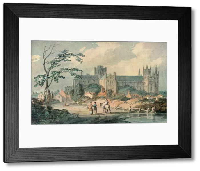 Framed Print : Peterborough Cathedral from the North, 1909. Artist: JMW Turner Framed Print : Peterborough Cathedral from the North, 1909. Artist: JMW Turner