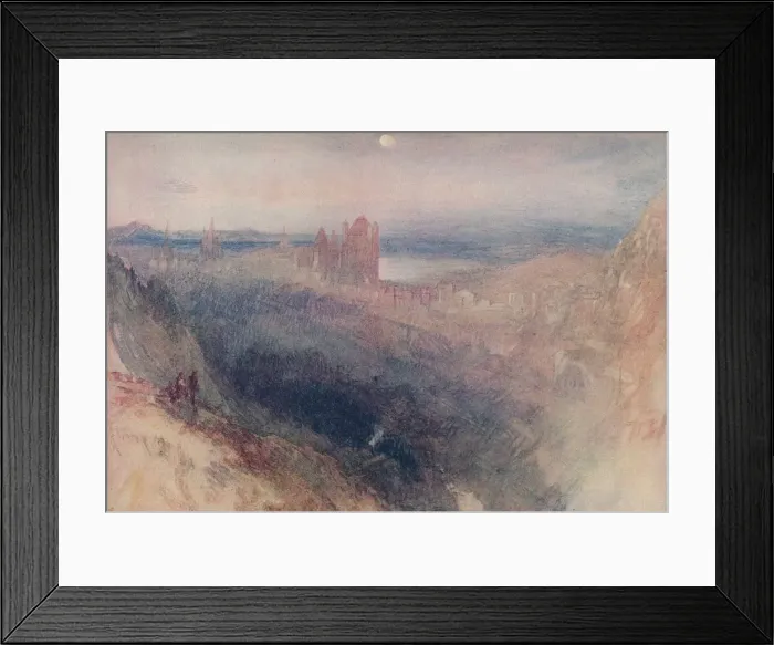 Framed Print : Lausanne: From Le Signal, 1909. Artist: JMW Turner Framed Print : Lausanne: From Le Signal, 1909. Artist: JMW Turner