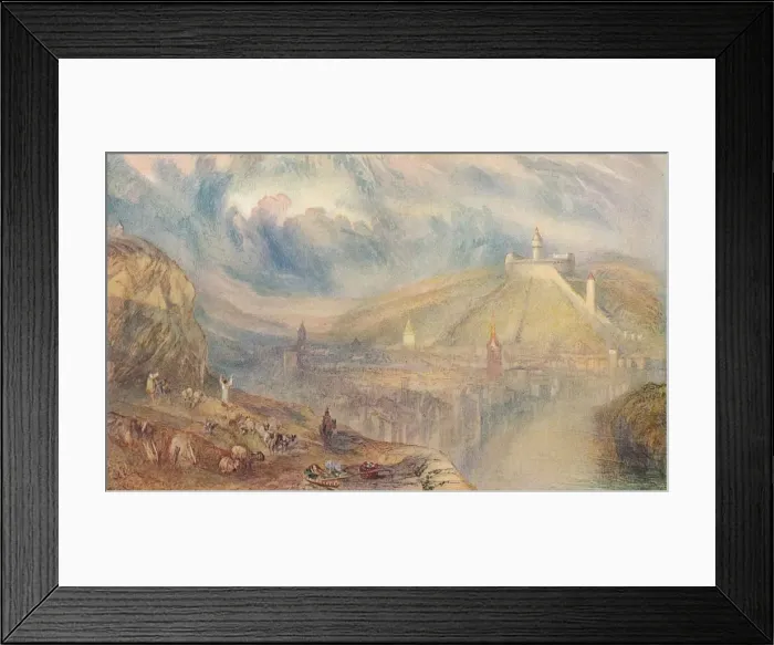 Framed Print : Schaaffhausen: The Town, 1909. Artist: JMW Turner Framed Print : Schaaffhausen: The Town, 1909. Artist: JMW Turner