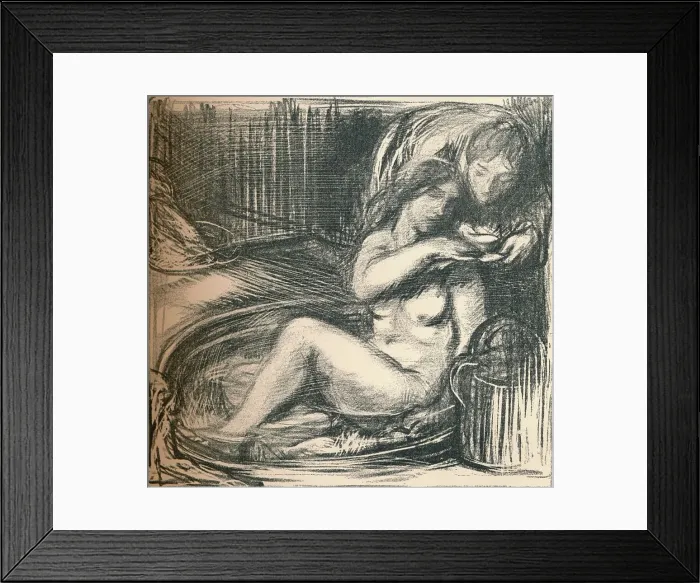 Framed Print : The Cup of Tea, c1891. Artist: Charles Shannon Framed Print : The Cup of Tea, c1891. Artist: Charles Shannon