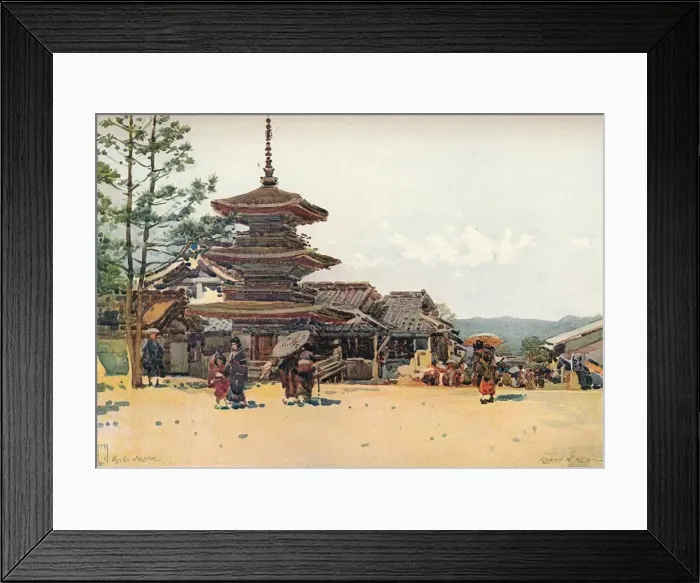 Framed Print : Yasaka Pagoda, Kyoto, Japan, c1909. Artist: Robert Weir Allan Framed Print : Yasaka Pagoda, Kyoto, Japan, c1909. Artist: Robert Weir Allan