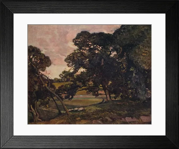 Framed Print : In the Cotswolds, c1909. Artist: Alfred Edward East Framed Print : In the Cotswolds, c1909. Artist: Alfred Edward East