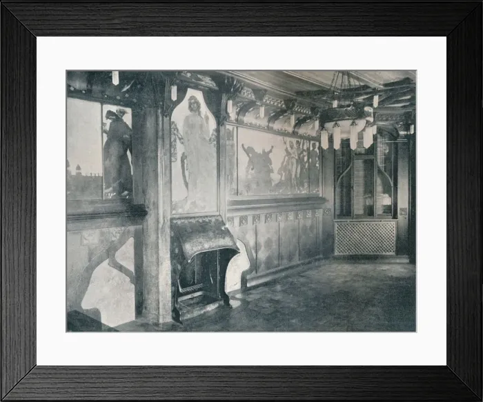 Framed Print : Decorations for a Music Room by Fritz Erler, c1899 Framed Print : Decorations for a Music Room by Fritz Erler, c1899
