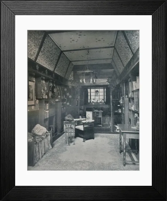 Framed Print : Reading-Room designed by H Novack and executed by J. W. Muller, c1899 Framed Print : Reading-Room designed by H Novack and executed by J. W. Muller, c1899