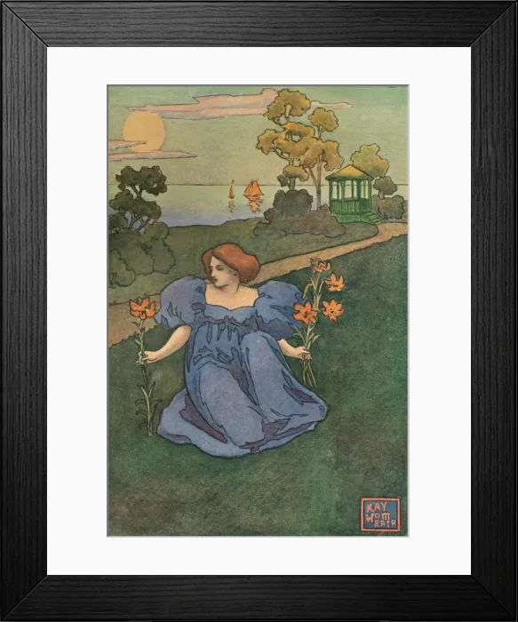 Framed Print : A Decorative Panel by Kay Womrath, c1899. Artist: Andrew Kay Womrath Framed Print : A Decorative Panel by Kay Womrath, c1899. Artist: Andrew Kay Womrath
