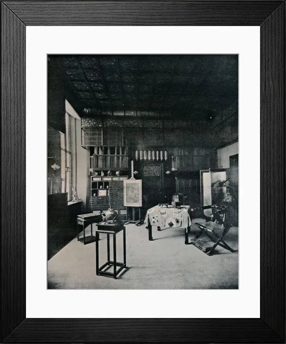 Framed Print : View of the Studio, at 25 Cadogan Gardens, c1899 Framed Print : View of the Studio, at 25 Cadogan Gardens, c1899