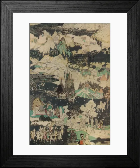 Framed Print : The Quest of the Holy Grail, c1919. Artist: George Sheringham Framed Print : The Quest of the Holy Grail, c1919. Artist: George Sheringham