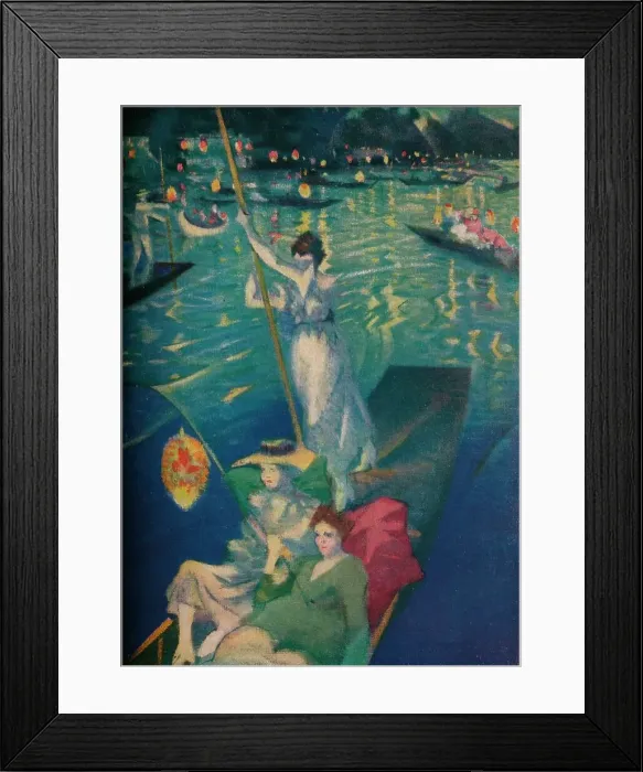 Framed Print : A Thames Regatta, c1919. Artist: CRW Nevinson Framed Print : A Thames Regatta, c1919. Artist: CRW Nevinson