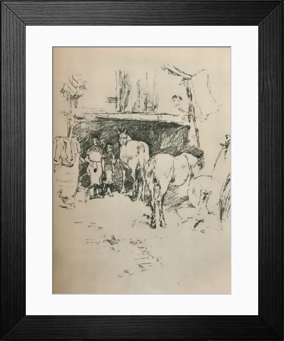 Framed Print : The Smiths Yard, 1895. Artist: James Abbott McNeill Whistler Framed Print : The Smiths Yard, 1895. Artist: James Abbott McNeill Whistler
