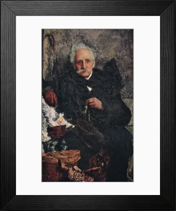 Framed Print : On a Journey, c1903. Artist: Antonio Mancini Framed Print : On a Journey, c1903. Artist: Antonio Mancini