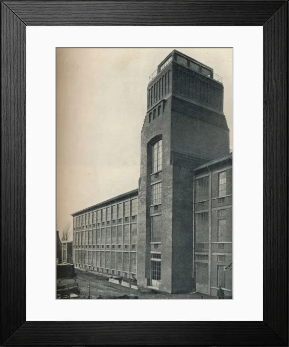Framed Print : Factory of the Etablissements Nicolle, Wambrechies (Nord), architect, Andre Granet, c1928 Framed Print : Factory of the Etablissements Nicolle, Wambrechies (Nord), architect, Andre Granet, c1928