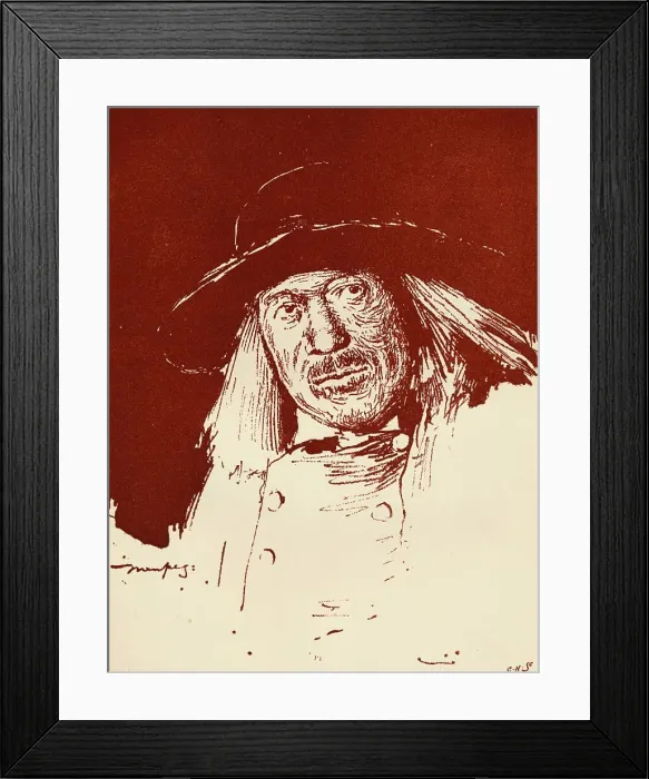 Framed Print : A Brittany Peasant, c1898. Artist: Mortimer Luddington Menpes Framed Print : A Brittany Peasant, c1898. Artist: Mortimer Luddington Menpes