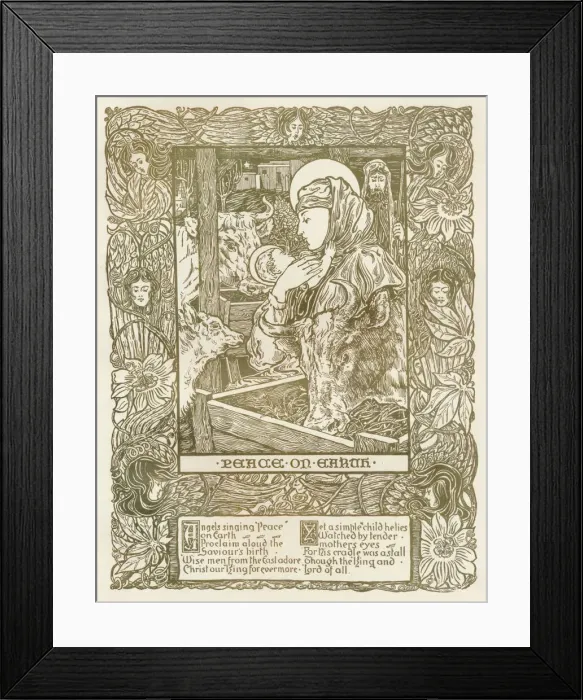 Framed Print : Design for A Christmas Carol, c1898. Artist: James Allan Duncan Framed Print : Design for A Christmas Carol, c1898. Artist: James Allan Duncan