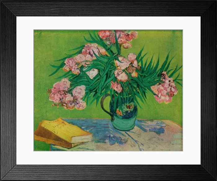 Framed Print : Oleanders, 1888. Artist: Vincent van Gogh Framed Print : Oleanders, 1888. Artist: Vincent van Gogh