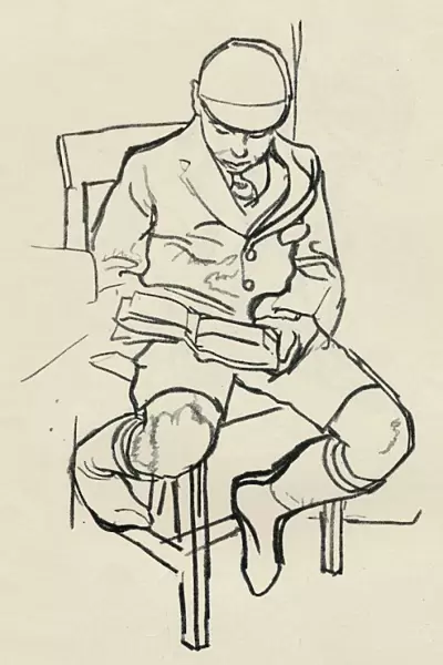 Boy Reading, c1900. Artist: Warwick Reynolds