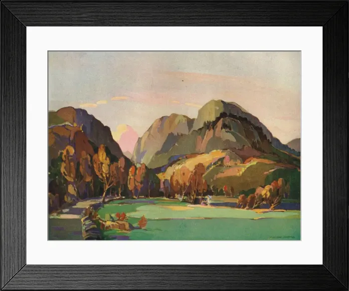 Framed Print : The Pass of Aberglaslyn, c1927. Artist: William Alison Martin Framed Print : The Pass of Aberglaslyn, c1927. Artist: William Alison Martin