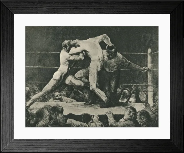 Framed Print : A Stag at Sharkey s, 1917. Artist: George Wesley Bellows Framed Print : A Stag at Sharkey s, 1917. Artist: George Wesley Bellows