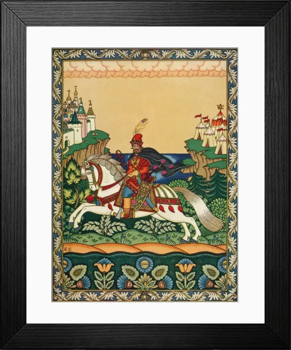Framed Print : Illustration for Pushkins Coq D or, 1925. Artist: Boris Zvorykin Framed Print : Illustration for Pushkins Coq D or, 1925. Artist: Boris Zvorykin