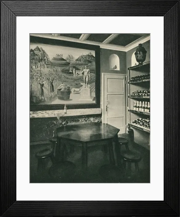 Framed Print : Cellar in the House of Sig. Borletti, c1927 Framed Print : Cellar in the House of Sig. Borletti, c1927