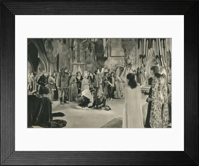Framed Print : Villon (John Barrymore) threatened with death by Louis XI, 1927 Framed Print : Villon (John Barrymore) threatened with death by Louis XI, 1927