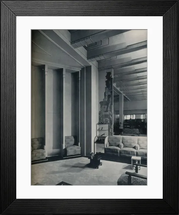 Framed Print : Corner of Shoe Salon, Roos Bros. San Francisco. 1930. Artist: Gabriel Moulin Framed Print : Corner of Shoe Salon, Roos Bros. San Francisco. 1930. Artist: Gabriel Moulin