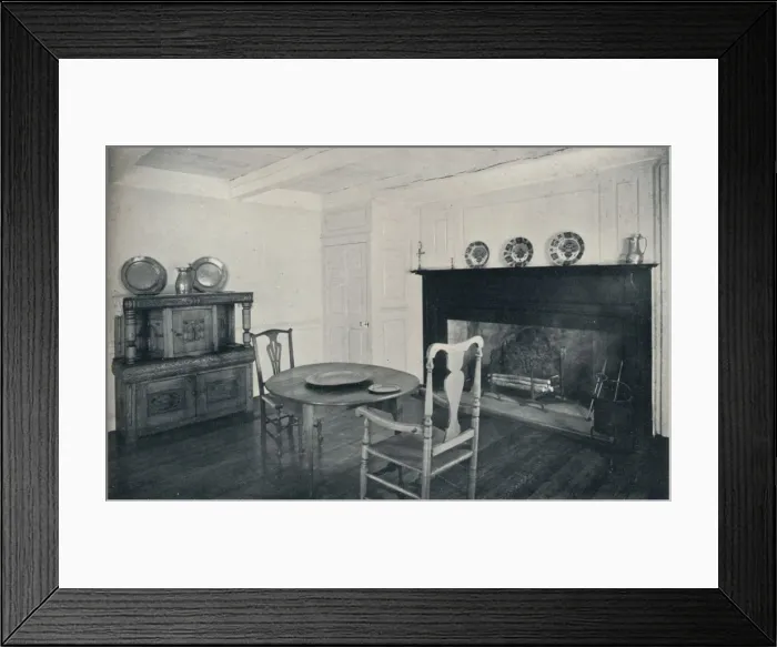 Framed Print : Dining Room, circa 1800, from the Shenk House, Long Island, 1930 Framed Print : Dining Room, circa 1800, from the Shenk House, Long Island, 1930