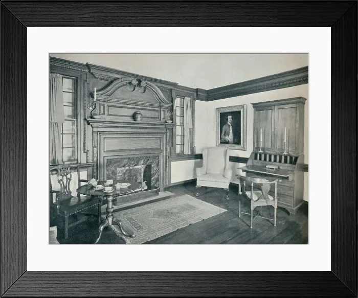 Framed Print : The Living Room of the Francis Corbin House, at Edenton, built in 1758, 1930 Framed Print : The Living Room of the Francis Corbin House, at Edenton, built in 1758, 1930