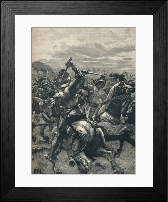 Framed Print : Richard III at the Battle of Bosworth, 1485 (1905) Framed Print : Richard III at the Battle of Bosworth, 1485 (1905)