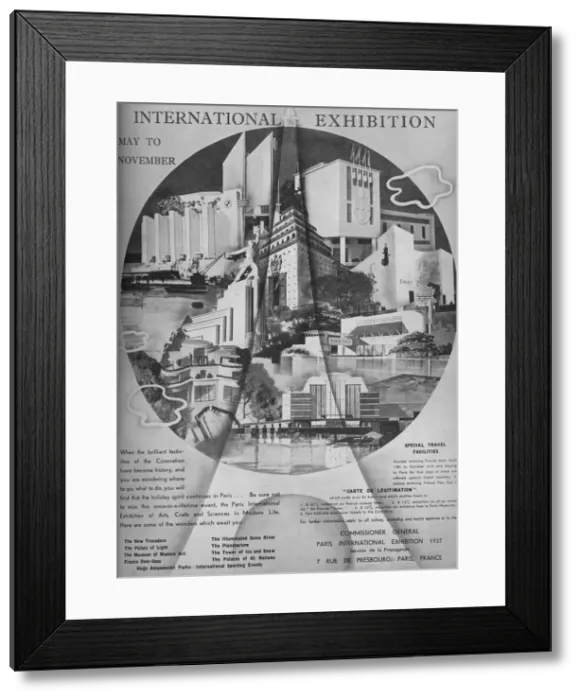 Framed Print : International Exhibition, May to November, 1937 Framed Print : International Exhibition, May to November, 1937