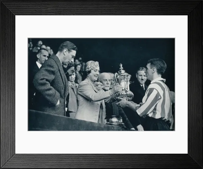 Framed Print : The Queen Presents The Cup, 1937 Framed Print : The Queen Presents The Cup, 1937