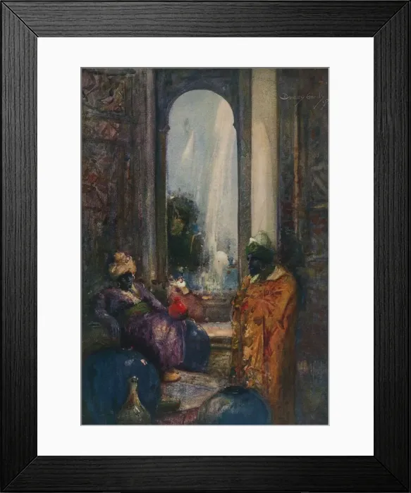 Framed Print : A Vision of the East - Stage V, c1920. Artists: Percy Bradshaw, Dudley Hardy Framed Print : A Vision of the East - Stage V, c1920. Artists: Percy Bradshaw, Dudley Hardy
