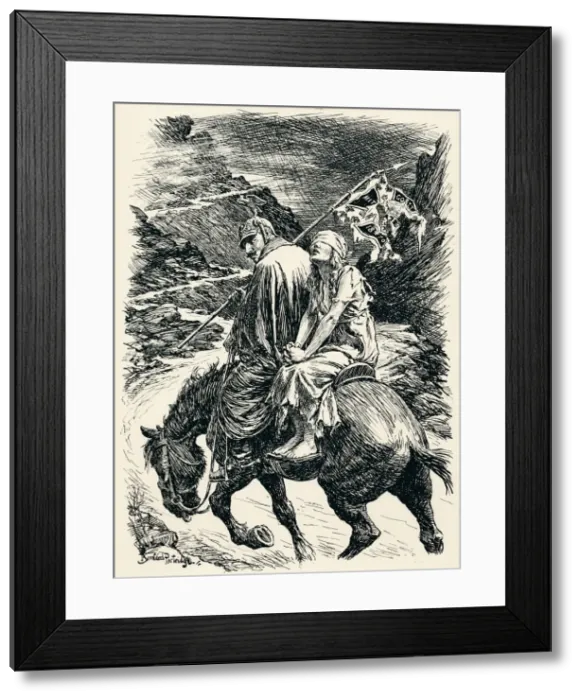 Framed Print : The Road of Victory - Stage VI, c1920. Artist: Bernard Partridge Framed Print : The Road of Victory - Stage VI, c1920. Artist: Bernard Partridge