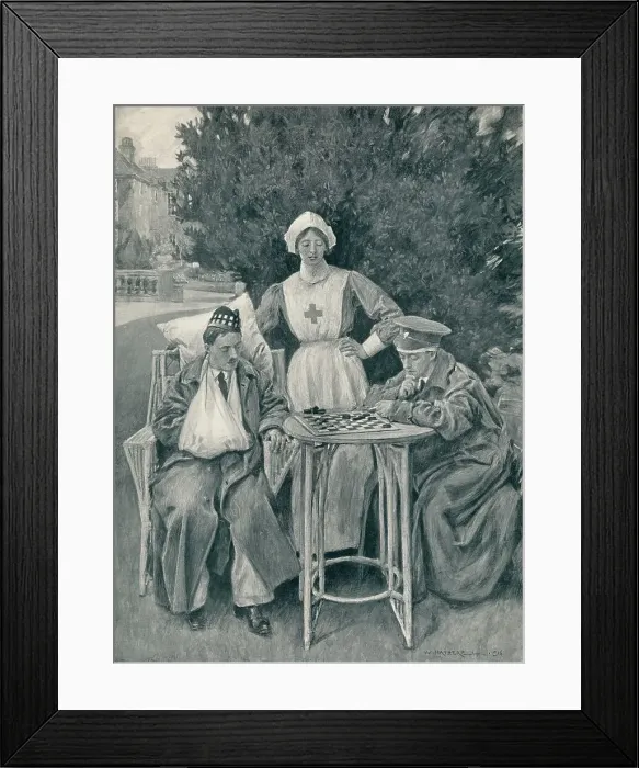 Framed Print : A Study of Strategy - Stage VI c1920. Artist: William Hatherell Framed Print : A Study of Strategy - Stage VI c1920. Artist: William Hatherell