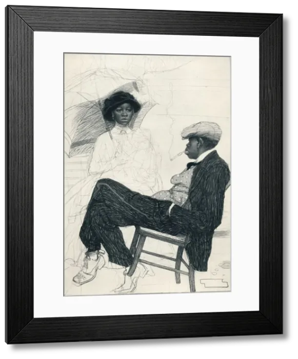 Framed Print : Prosperity - Stage III, c1920. Artist: Warwick Reynolds