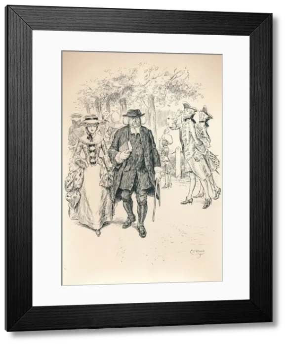 Framed Print : Running The Gauntlet - Stage VI, c1920. Artist: Charles Edmund Brock Framed Print : Running The Gauntlet - Stage VI, c1920. Artist: Charles Edmund Brock