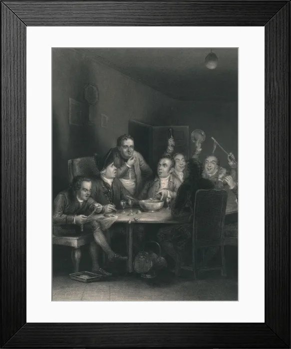 Framed Print : The Clubbists, 1860. Artist: William Greatbach Framed Print : The Clubbists, 1860. Artist: William Greatbach