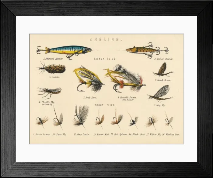 Framed Print : Angling, c20th century Framed Print : Angling, c20th century