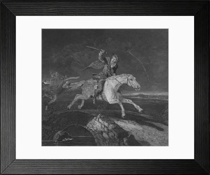 Framed Print : Tam O Shanter, 1826. Artist: James C Allen Framed Print : Tam O Shanter, 1826. Artist: James C Allen