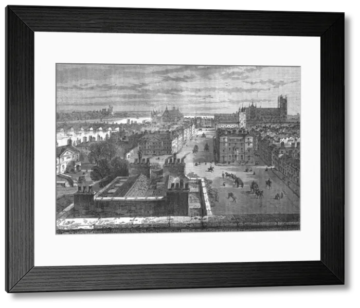Framed Print : Westminster from the roof of Whitehall, 1807 (1897) Framed Print : Westminster from the roof of Whitehall, 1807 (1897)