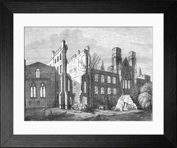 Framed Print : The Houses of Parliament after the fire in 1834, (1897) Framed Print : The Houses of Parliament after the fire in 1834, (1897)