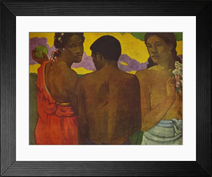 Framed Print : Three Tahitians, 1899 (1935). Artist: Paul Gauguin Framed Print : Three Tahitians, 1899 (1935). Artist: Paul Gauguin