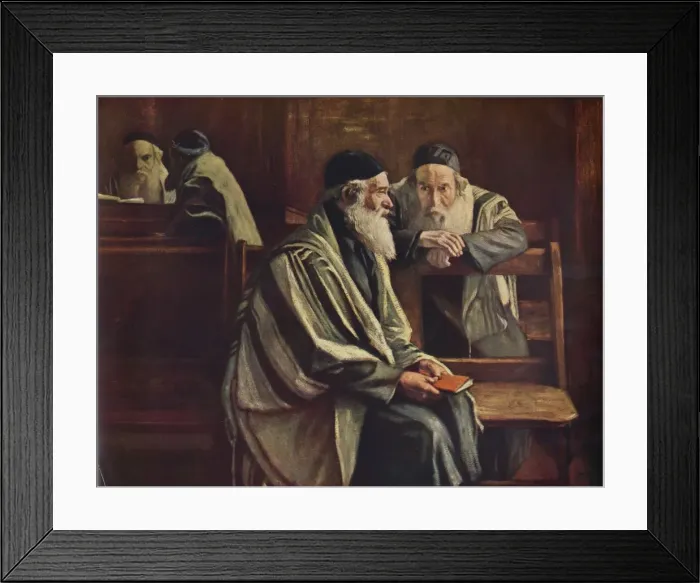 Framed Print : Jewish Synagogue, Spitalfields, 1935. Artist: William Rothenstein Framed Print : Jewish Synagogue, Spitalfields, 1935. Artist: William Rothenstein