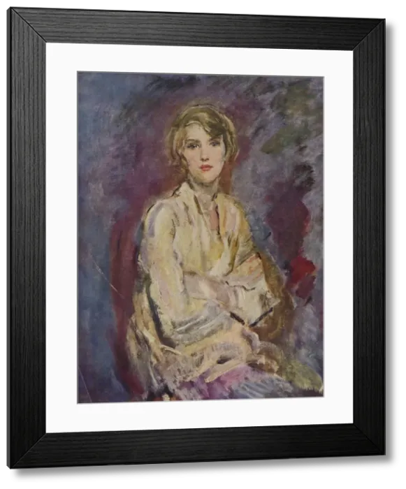 Framed Print : Anna, Daughter of the Artist, 1905 (1935). Artist: Ambrose McEvoy Framed Print : Anna, Daughter of the Artist, 1905 (1935). Artist: Ambrose McEvoy