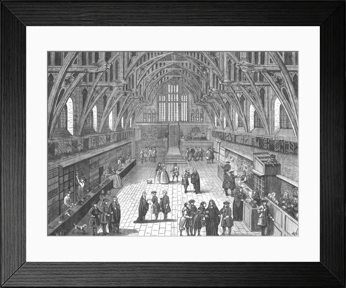 Framed Print : Interior of Old Westminster Hall, 1797 (1897) Framed Print : Interior of Old Westminster Hall, 1797 (1897)