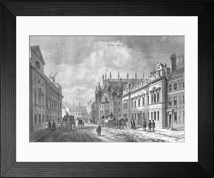Framed Print : Old Street, Market Street, Westminster, 1820 (1897) Framed Print : Old Street, Market Street, Westminster, 1820 (1897)