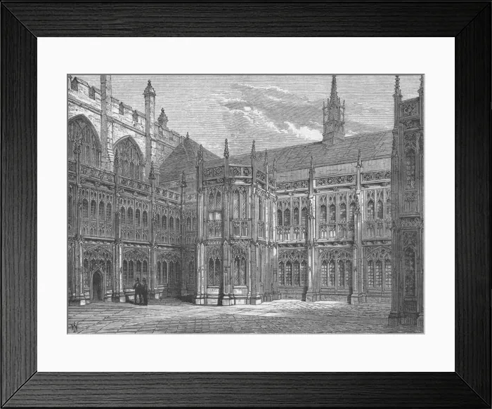 Framed Print : St Stephens Cloisters, 1897 Framed Print : St Stephens Cloisters, 1897