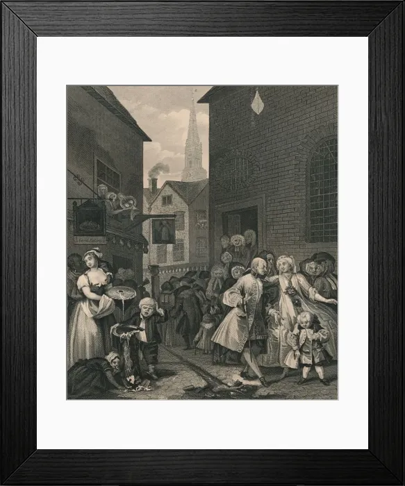 Framed Print : Times of the Day - Noon, 1870. Artist: WH Worthington Framed Print : Times of the Day - Noon, 1870. Artist: WH Worthington