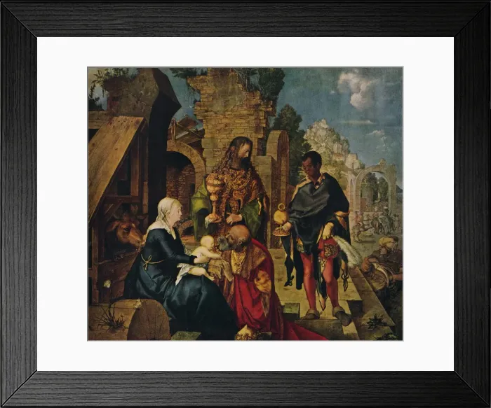 Framed Print : The Adoration of the Magi, 1504. Artist: Albrecht Durer Framed Print : The Adoration of the Magi, 1504. Artist: Albrecht Durer